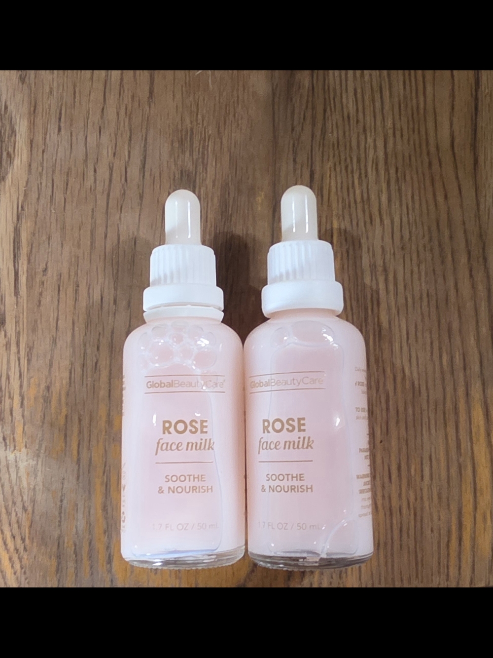 2 x Global Beauty Care Rose Face Milk - Soothe & Nourish Facial Serum BNIB - Picture 3 of 3